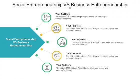 Social entrepreneurship vs business entrepreneurship ppt powerpoint topics cpb