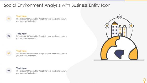 Social Environment Analysis With Business Entity Icon
