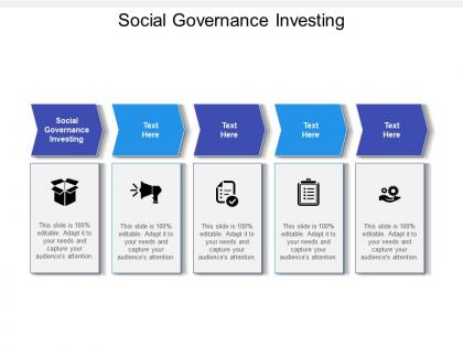 Social governance investing ppt powerpoint presentation gallery format cpb