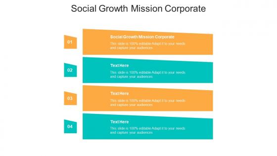 Social growth mission corporate ppt powerpoint presentation file model cpb
