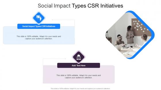 Social Impact Types Csr Initiatives In Powerpoint And Google Slides Cpb