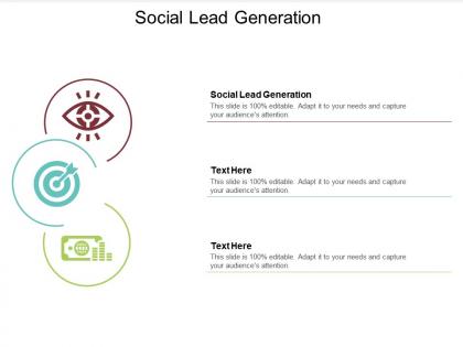 Social lead generation ppt powerpoint presentation example cpb