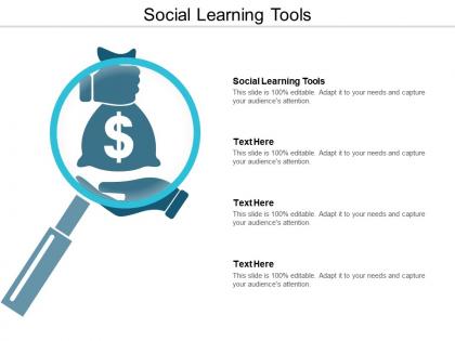 Social learning tools ppt powerpoint presentation gallery designs cpb