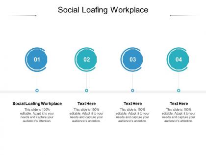 Social loafing workplace ppt powerpoint presentation file clipart cpb