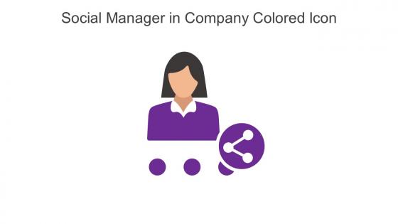 Social Manager In Company Colored Icon In Powerpoint Pptx Png And Editable Eps Format