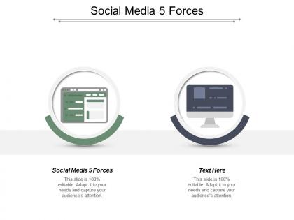 Social media 5 forces ppt powerpoint presentation infographic template shapes cpb