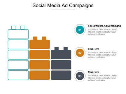Social media ad campaigns ppt powerpoint presentation outline examples cpb