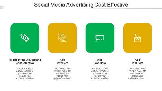 Social Media Advertising Cost Effective Ppt Powerpoint Presentation Show Design Cpb