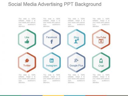 Social media advertising ppt background
