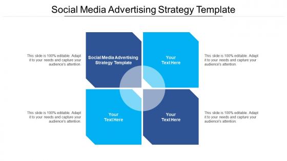 Social media advertising strategy template ppt powerpoint presentation show format cpb