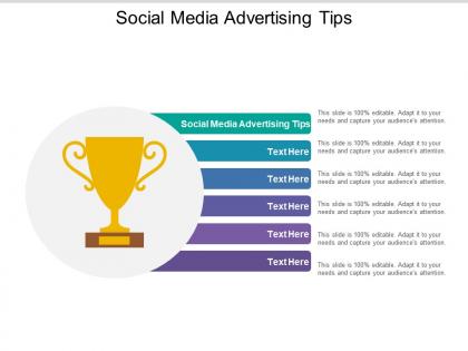 Social media advertising tips ppt powerpoint presentation summary grid cpb