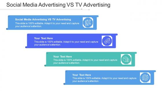 Social Media Advertising Vs Tv Advertising Ppt Powerpoint Presentation File Gridlines Cpb