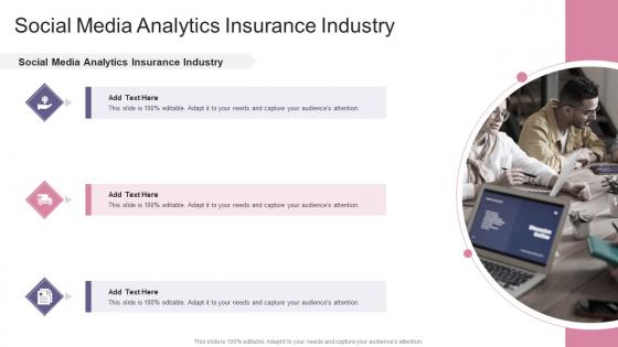 Social Media Analytics Insurance Industry In Powerpoint And Google Slides Cpb