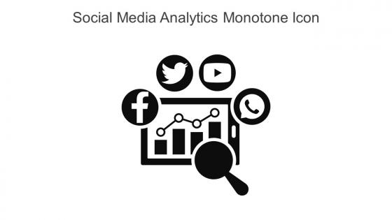 Social Media Analytics Monotone Icon In Powerpoint Pptx Png And Editable Eps Format