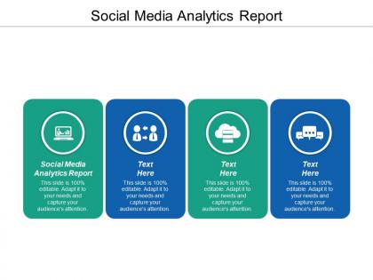 Social media analytics report ppt powerpoint presentation icon skills cpb