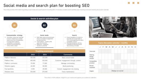 Social Media And Search Plan For Boosting Seo Toolkit To Handle Brand Identity