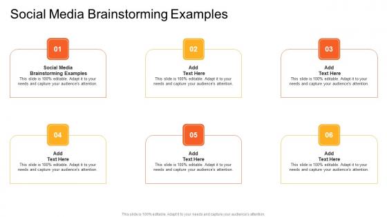 Social Media Brainstorming Examples In Powerpoint And Google Slides Cpb