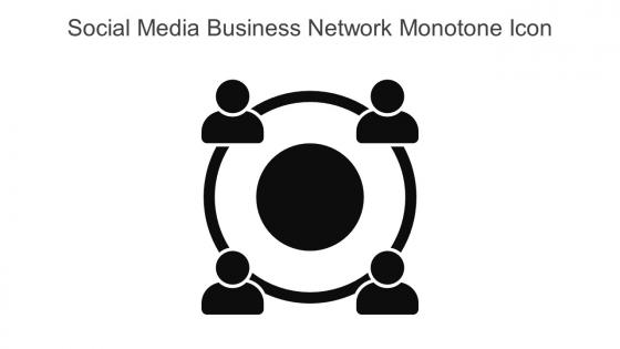 Social Media Business Network Monotone Icon In Powerpoint Pptx Png And Editable Eps Format