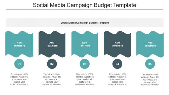 Social Media Campaign Budget Template Ppt Powerpoint Presentation Icon Gallery Cpb