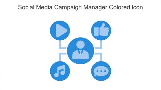 Social Media Campaign Manager Colored Icon In Powerpoint Pptx Png And Editable Eps Format