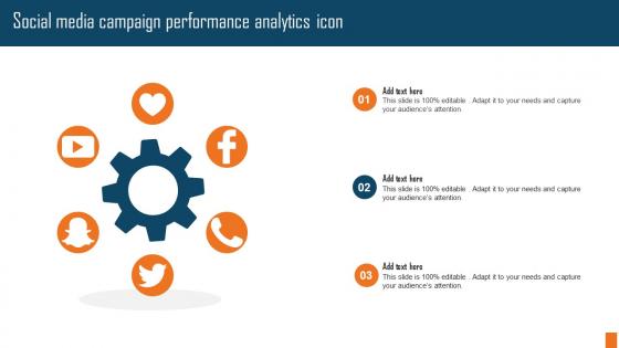 Social Media Campaign Performance Analytics Icon