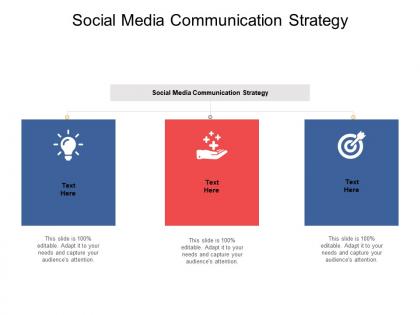 Social media communication strategy ppt powerpoint presentation aids cpb