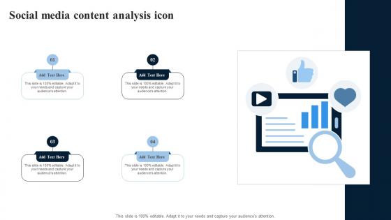 Social Media Content Analysis Icon