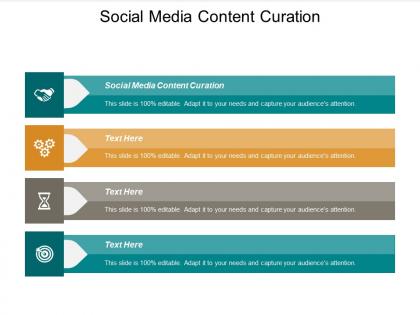 Social media content curation ppt powerpoint presentation pictures clipart cpb