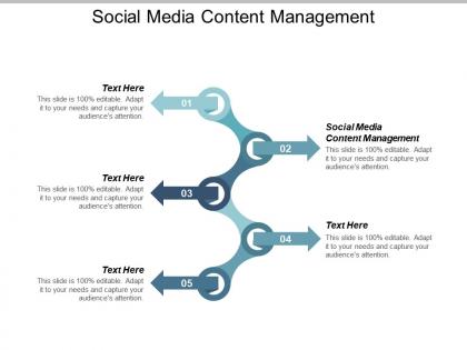 Social media content management ppt powerpoint presentation slides professional cpb