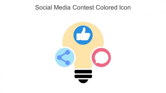 Social Media Contest Colored Icon In Powerpoint Pptx Png And Editable Eps Format