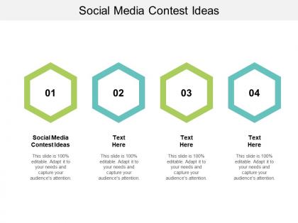 Social media contest ideas ppt powerpoint presentation outline slide portrait cpb