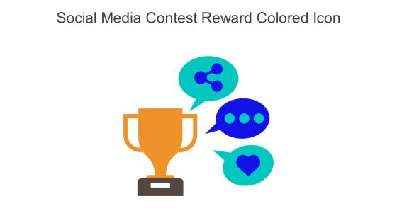 Social Media Contest Reward Colored Icon In Powerpoint Pptx Png And Editable Eps Format