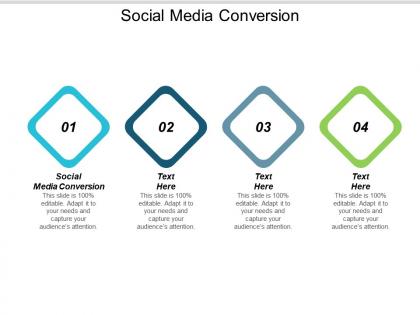 Social media conversion ppt powerpoint presentation infographic template aids cpb