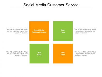 Social media customer service ppt powerpoint presentation show designs cpb