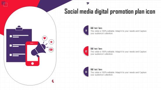 Social Media Digital Promotion Plan Icon