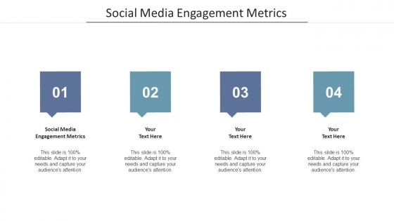 Social media engagement metrics ppt powerpoint presentation slides grid cpb