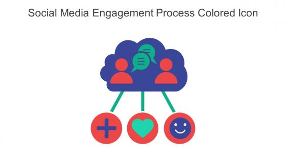 Social Media Engagement Process Colored Icon In Powerpoint Pptx Png And Editable Eps Format
