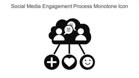 Social Media Engagement Process Monotone Icon In Powerpoint Pptx Png And Editable Eps Format