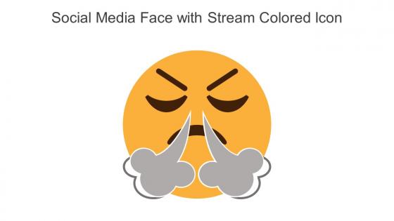 Social Media Face With Stream Colored Icon In Powerpoint Pptx Png And Editable Eps Format
