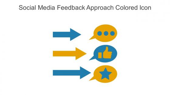 Social Media Feedback Approach Colored Icon In Powerpoint Pptx Png And Editable Eps Format