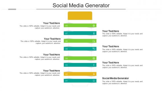 Social media generator ppt powerpoint presentation gallery graphics template cpb