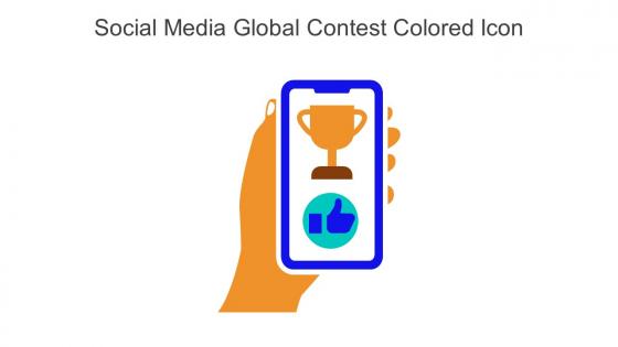 Social Media Global Contest Colored Icon In Powerpoint Pptx Png And Editable Eps Format