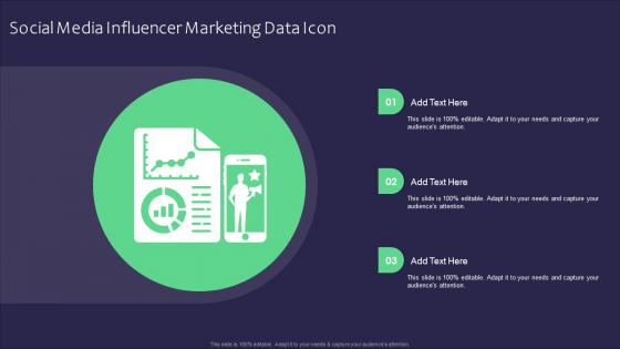 Social Media Influencer Marketing Data Icon