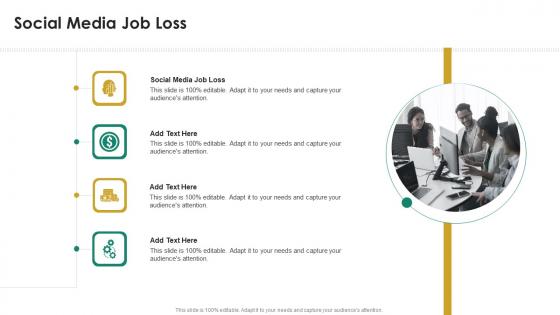 Social Media Job Loss In Powerpoint And Google Slides Cpb