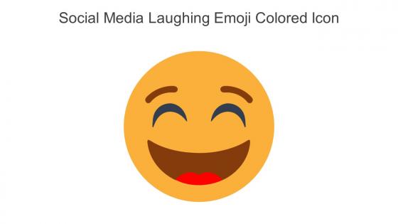 Social Media Laughing Emoji Colored Icon In Powerpoint Pptx Png And Editable Eps Format