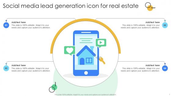 Social Media Lead Generation Icon For Real Estate