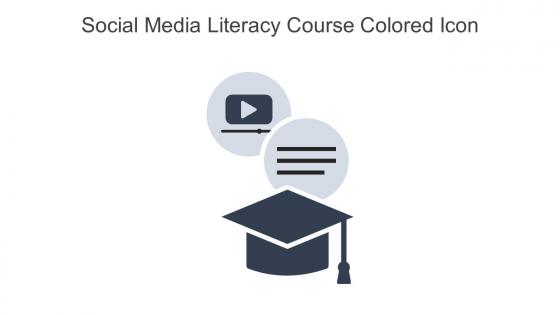 Social Media Literacy Course Colored Icon In Powerpoint Pptx Png And Editable Eps Format