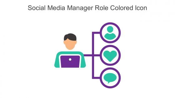 Social Media Manager Role Colored Icon In Powerpoint Pptx Png And Editable Eps Format