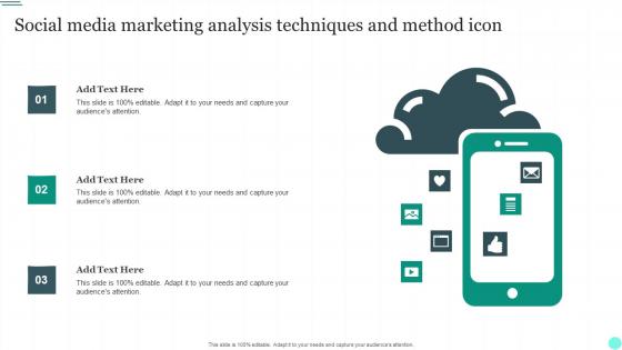 Social Media Marketing Analysis Techniques And Method Icon