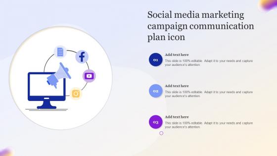 Social Media Marketing Campaign Communication Plan Icon